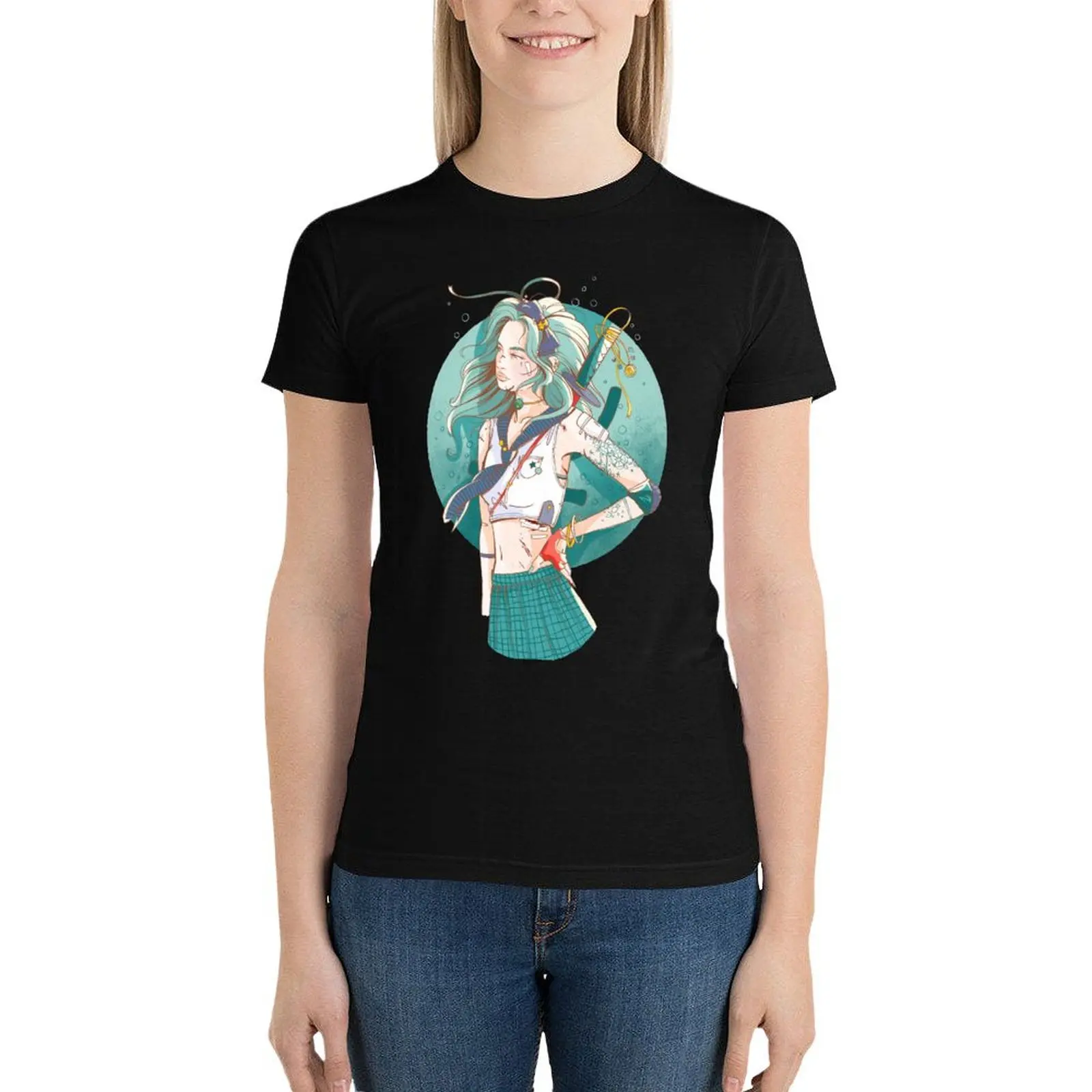 

Neptune T-Shirt cute tops anime clothes t-shirts for Women cotton