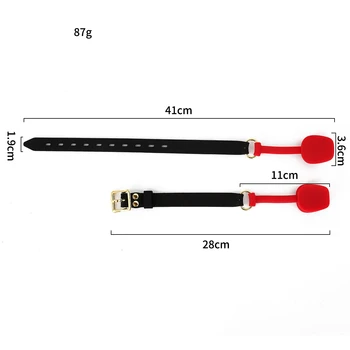 New Silicone Gag Ball BDSM Bondage Restraints Open Mouth Breathable Sex Ball Harness Strap Gag Sex Toy For Couples Women Men 3