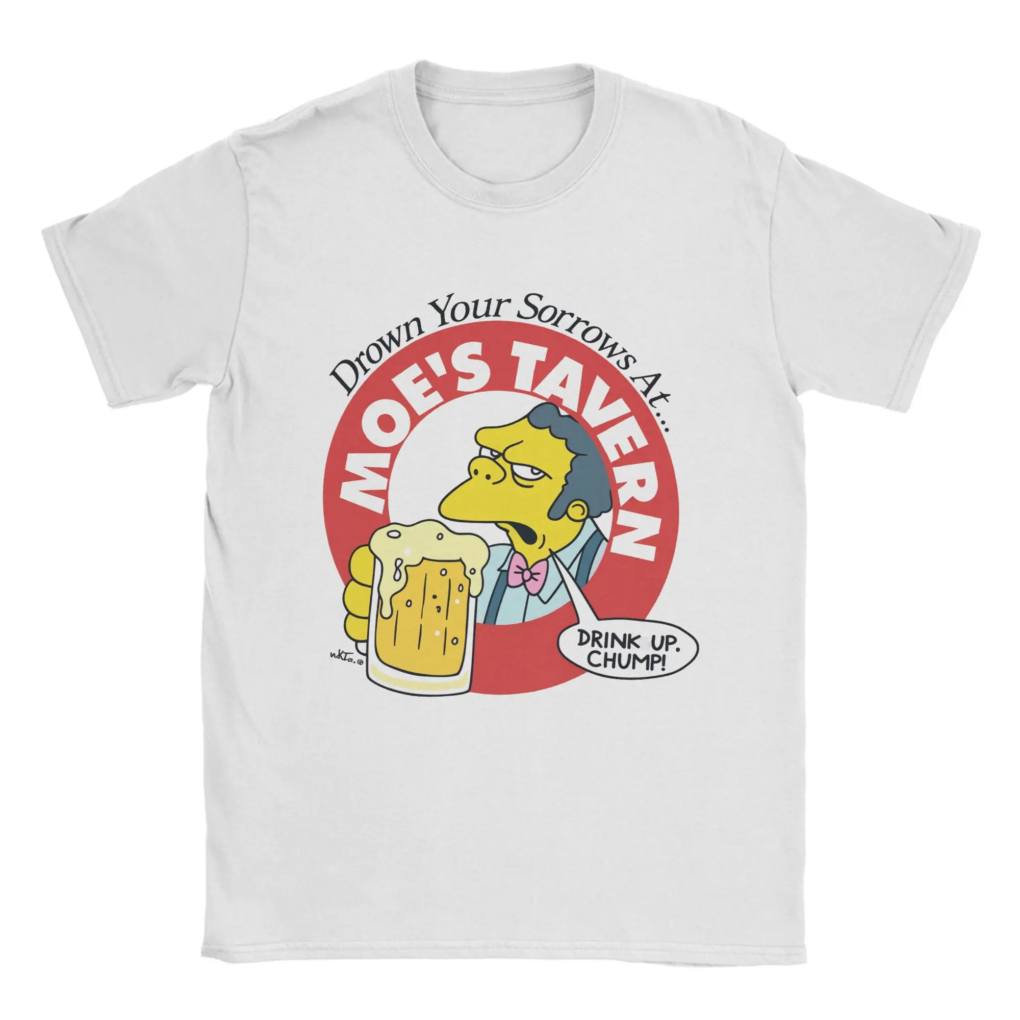 Herren-T-Shirts S-Simpsons Humor Tees Kurzarm-T-Shirt mit Rundhalsausschnitt, 100 % Baumwolle, Geschenkidee, Oberteile