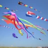 6.5M 3D Rainbow Rotating Soft Kite Tail Hanger Outdoor Beach Performance Kite Easy To Fly and Tear Resistant Cometa Gigante 5