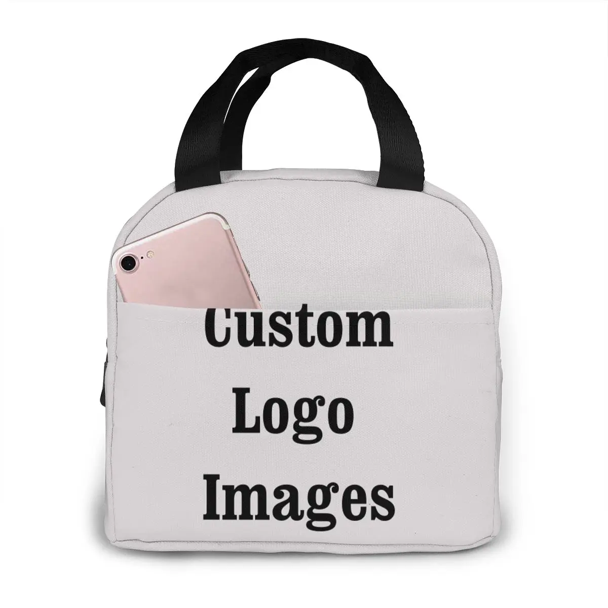 Custom Logo Cooler Lunch Bag Pattern Print Girls Boys Portable Thermal Food Picnic Bags for School Work Tote Box Dropshipping ems star of life lunch box waterproof thermal cooler food insulated lunch bag for women school work picnic reusable tote bags