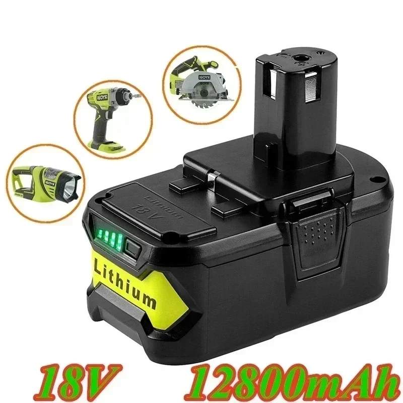 

Batería recargable de litio de 18V, 15800mAh, para Ryobi Hot P108, RB18L40, herramienta eléctrica, Ryobi ONE