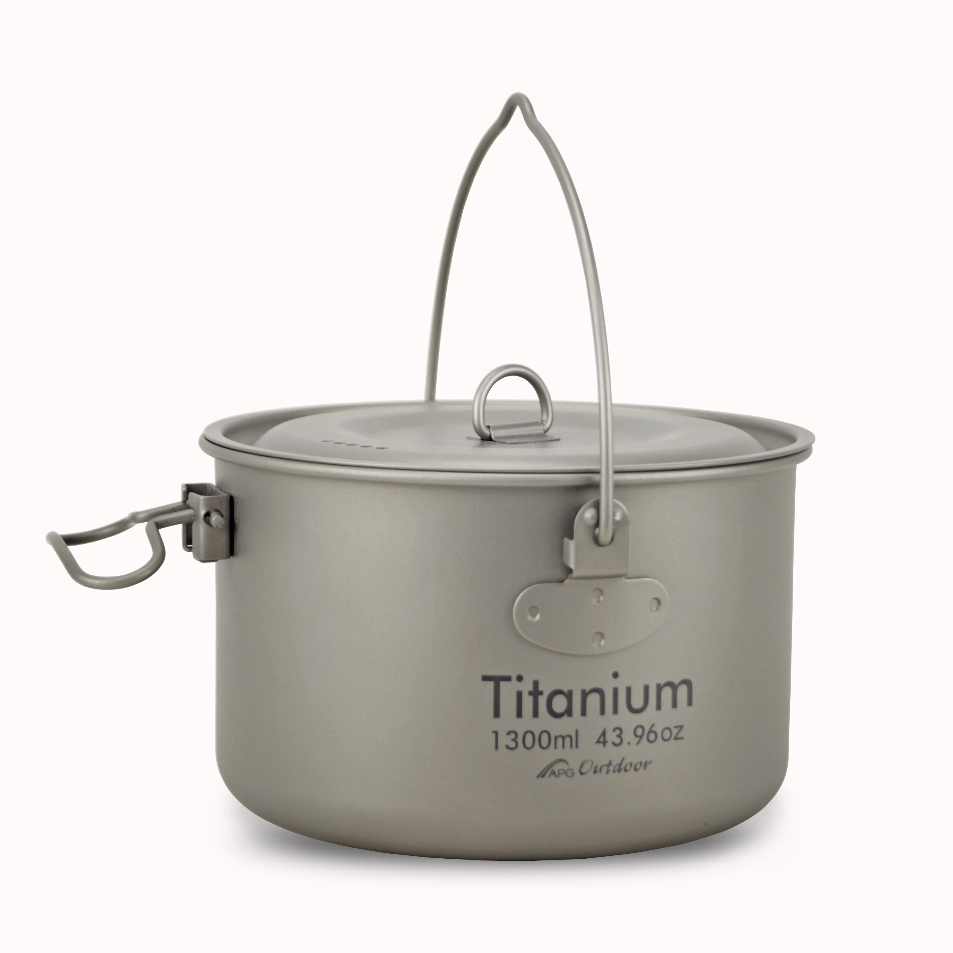 APG Ultralight Pan Outdoor Camping Tableware Titanium Pot Cookware Picnic Kitchen Hiking Trekking_voghion.com