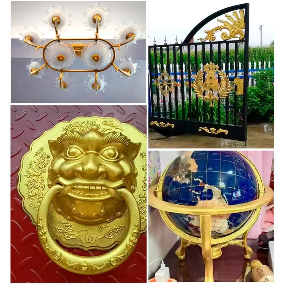 Water-based Environmentally Friendly Gold Leaf Paint, Safe and Tasteless Gold  Paint, Plaque Decoration, Gold Paint 100g/350g/1kg - AliExpress