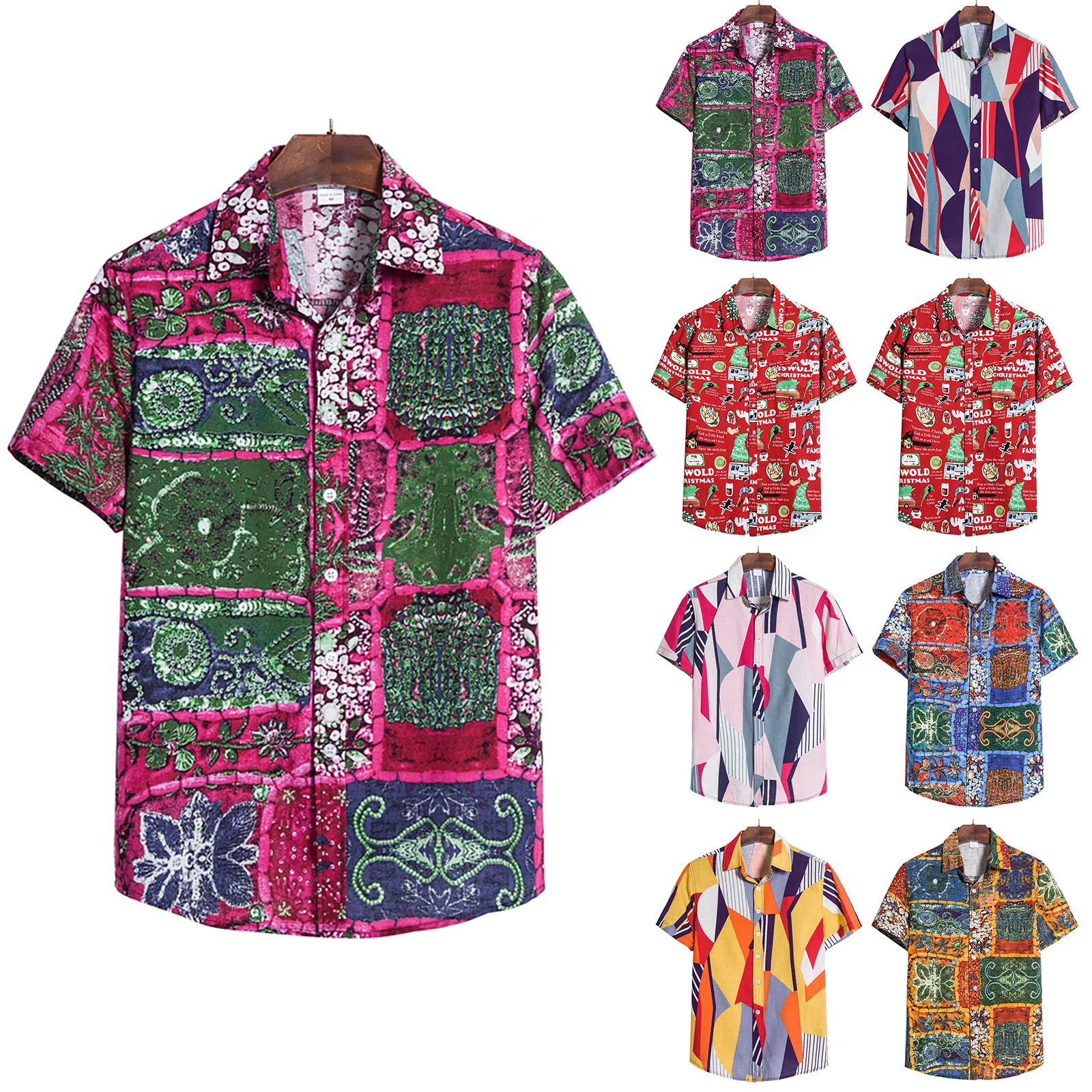 

Luxury Men Shirts 2023 Summer Casual Print Short Sleeve Shirt Hawaiian Shirt Oversized Elegant Shirts For Men Chemise Homme