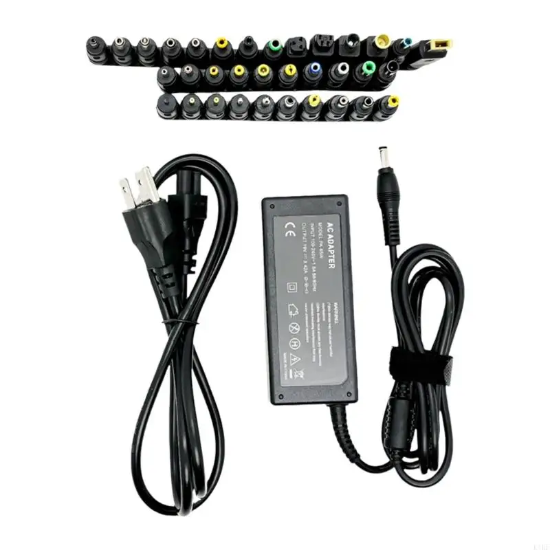 19V 3.42A 65W 노트북 전원 어댑터 34 변경 가능한 팁 노트북 액세서리 K1KF 용 교체 노트북 안전 충전