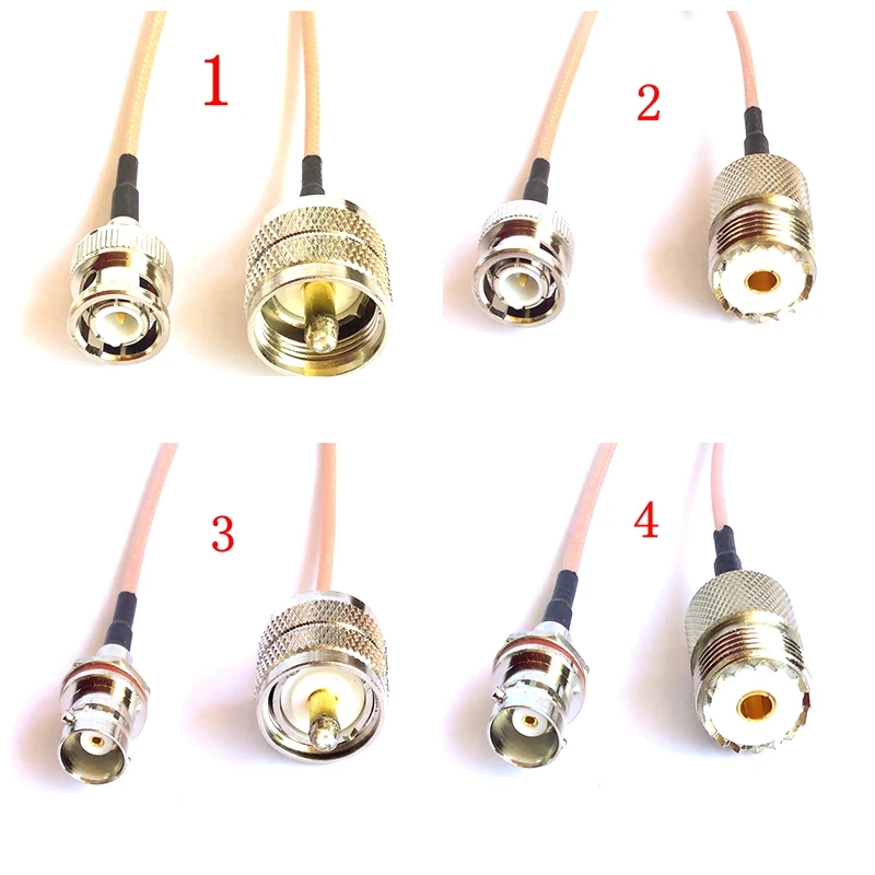 Bnc para Sl16 Uhf So239 Pl259 Fêmea Jack Macho Plug com Porca & O-ring Flange Pequeno Friso à Prova de Água para Rg316 Coaxia Cabo 50ohm q9
