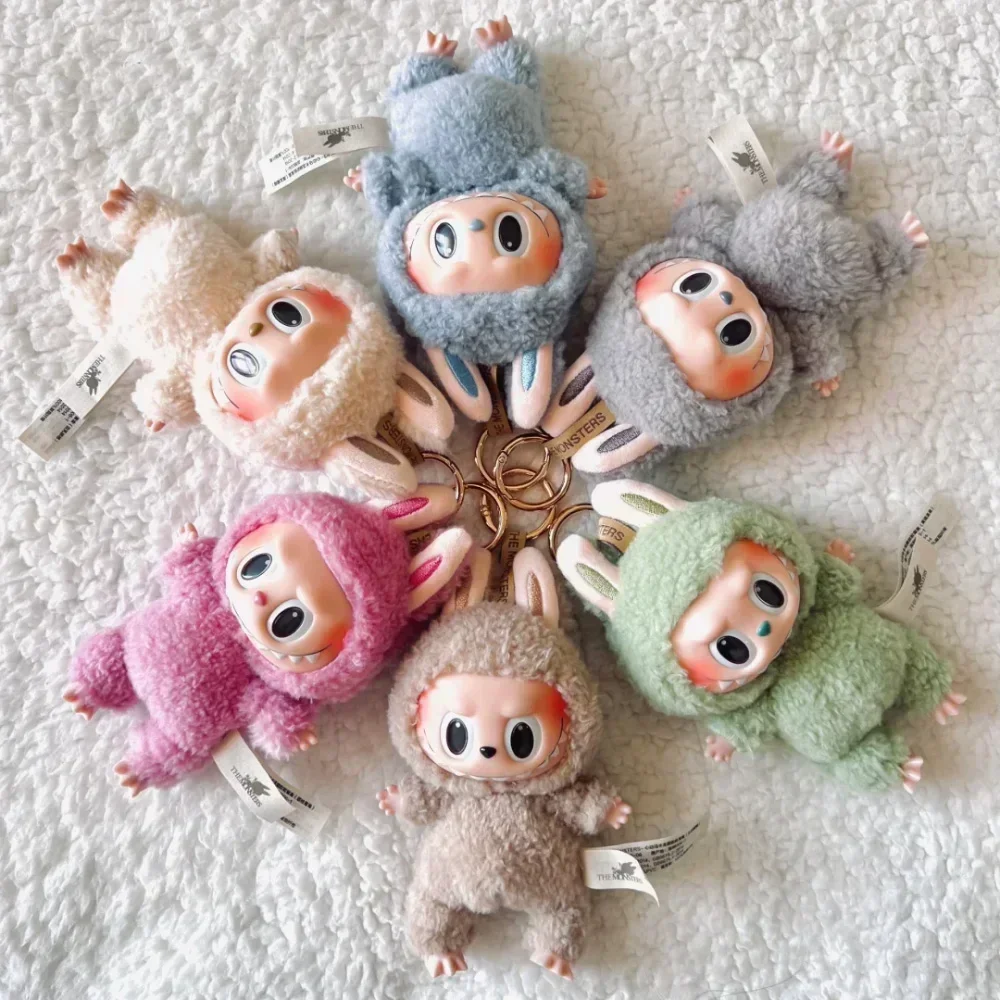 Labubu The Monsters Blind Box Toys Cardiac Macarone Mysterious Surprise Box Guess Bag Figure Model Bag Keychain Gifts Kids Toys