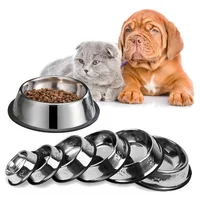 Large Capacity Dog Bowl Stainless Steel Pet Feeding Bowl – Cat and Dog Food Drinking Bowl