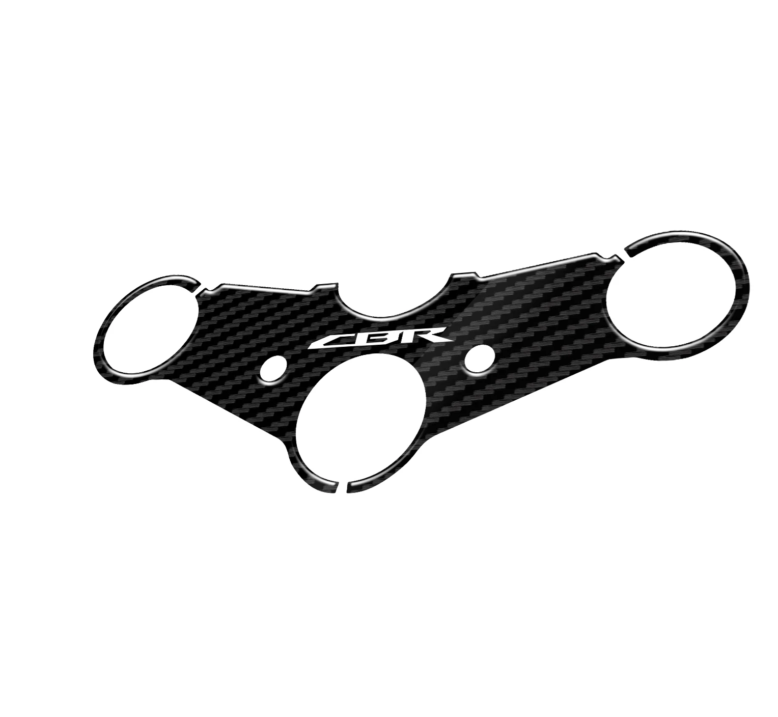 For HONDA CB400 CB 400 VTEC 2005-2007 2006 Motorrad 3D Carbon-look Upper Triple Yoke Defender