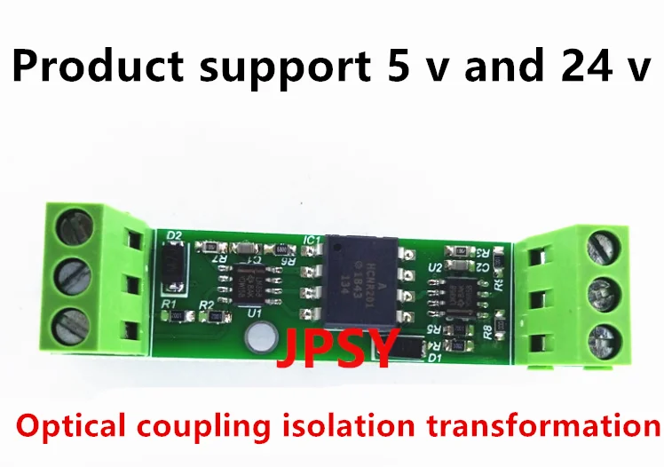 Módulo de Transformação de Sinal Isolado Proteção de Conexão Reversa 010v a 0-10v Voltage Converter Hcnr201 dc 24v