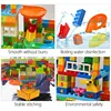 153PCS Big Particle Roof Blocks Compatible City House Big Size Slide Building Blocks Castle Brick Toys For Children 4