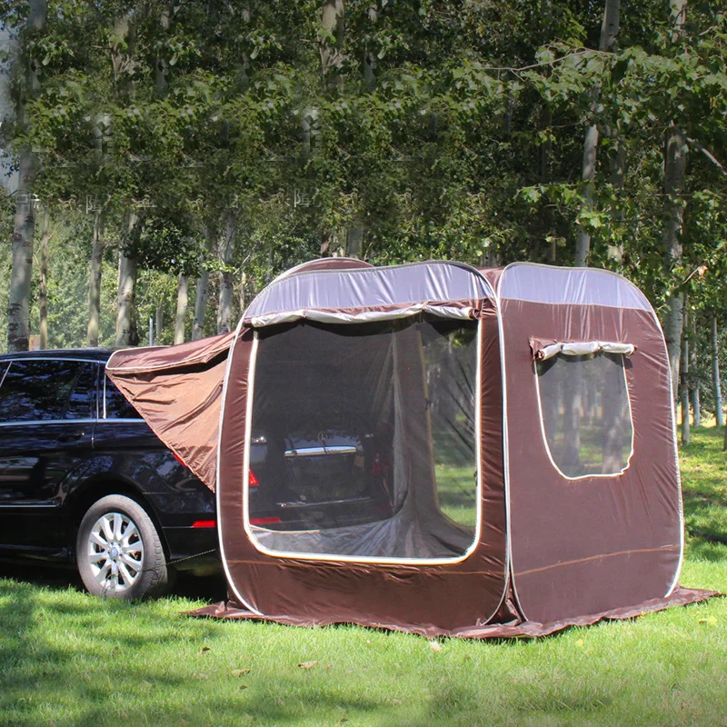 

Ultralarge 200*200*200CM 3-4 Person Car Rear Tent Fast Open Self-Driving Tour Camping Sun Shelter Gazebo Awning