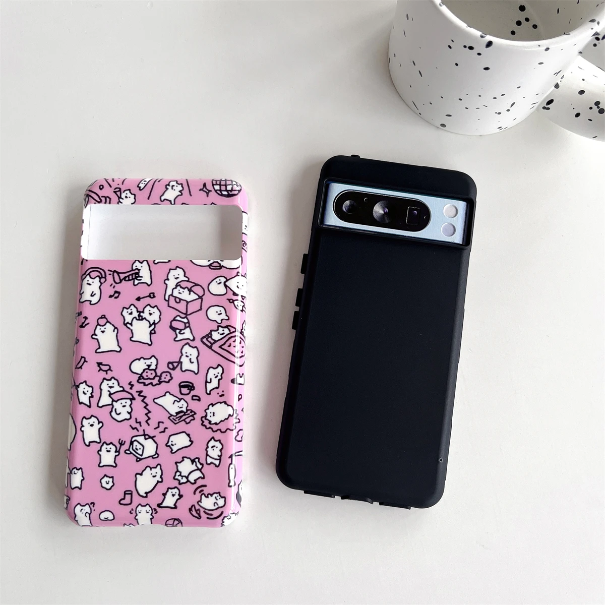 Pink Cartoon Animals Case For Google Pixel