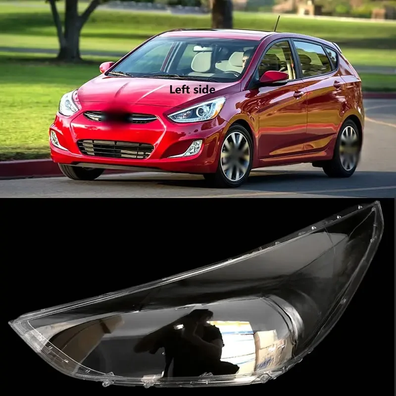 

For Hyundai Accent 2018 Front Headlamp Cover Headlight Shell Lens Plexiglass Auto Replacement Parts