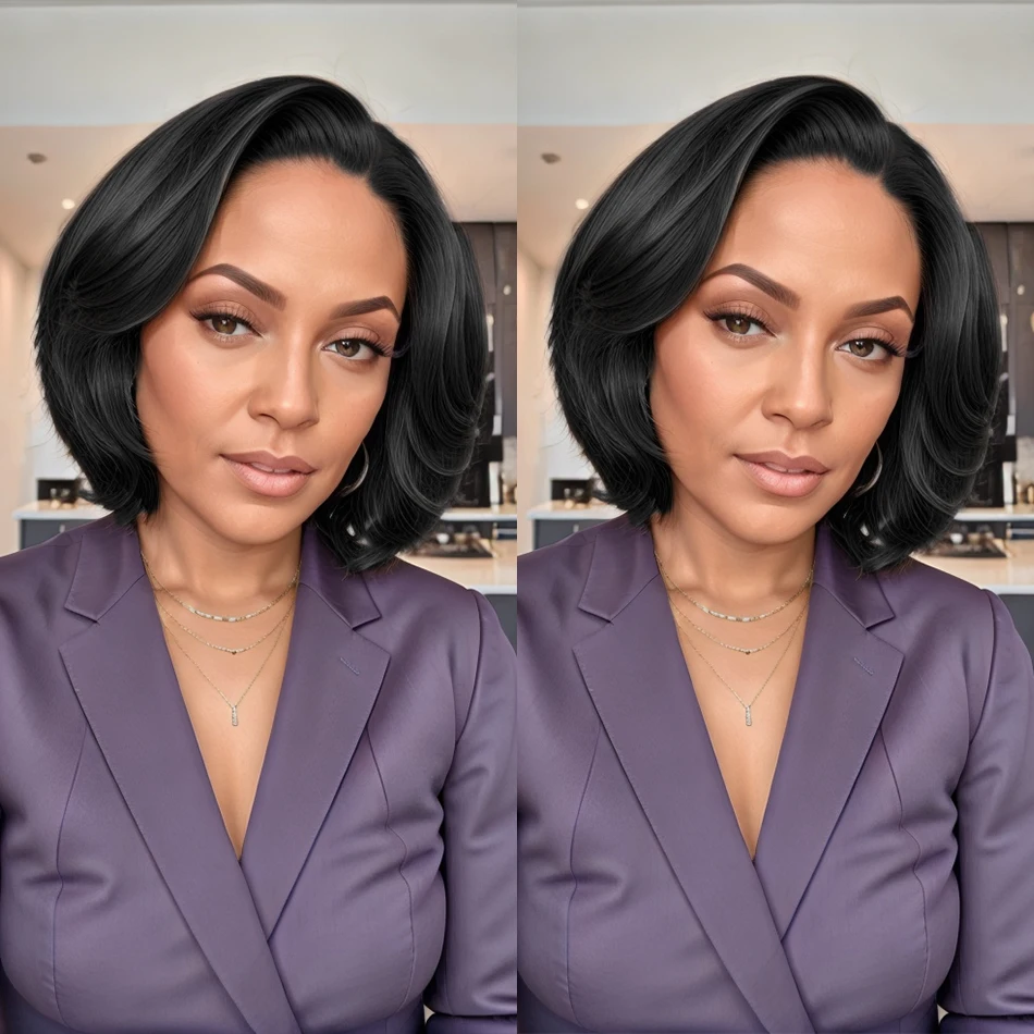 Melodie Pixie Cut Body Wave Short Bob Transparent 4x4 Lace Closure Wigs Human Hair Lace Frontal Brazilian Remy Hair For Women