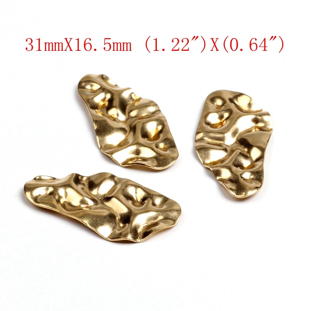 Roh gehämmerte Messing-Charms, Geometrie-Stecker, Zubehör für DIY-Ohrringe, Halskette, Armband, DIY-Herstellung, Schmuckzubehör – Detail 7