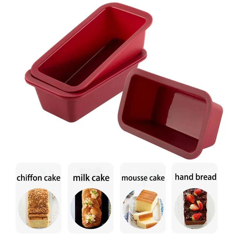 Household Rectangular 1Pcs Silicone Mold Candy Toast Mould Easter Bread DIY Kitchen Supplies Cake Bakeware Pan Baking Tools