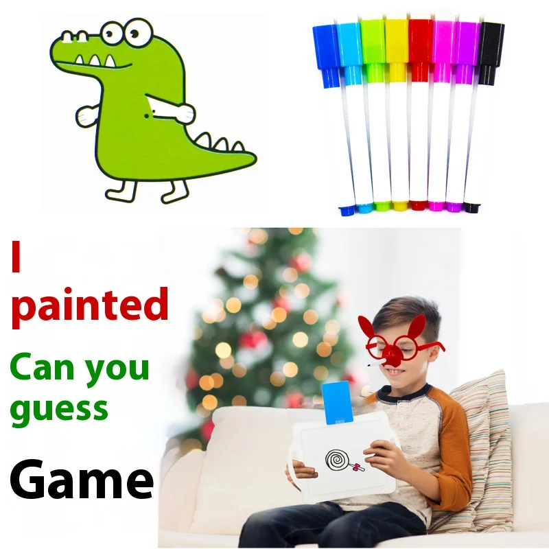Drawing Guess Picture Party Games Toys Brain Power Battle Mulitplayer Parent-child Interactive Board Games Toys for Kids 2