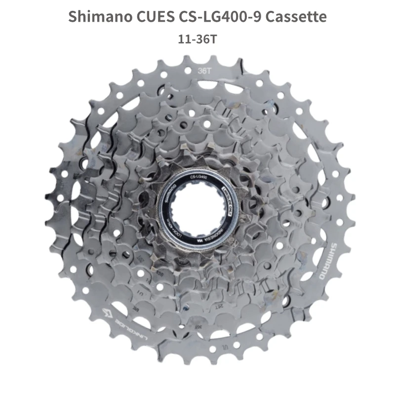 Cassette Shimano CUES CS-LG300-9 – 9 Vitesses 11-36t – LINKGLIDE – Neuf