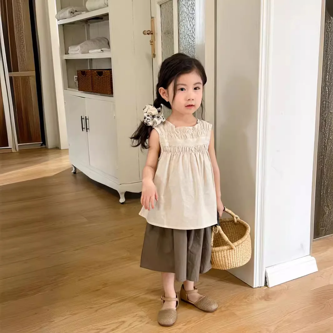 

24 летние тяжелые хлопковые тканевые комплекты для девочек серии леса маленького и среднего размера в Корейском стиле, Повседневные детские рубашки для кукол