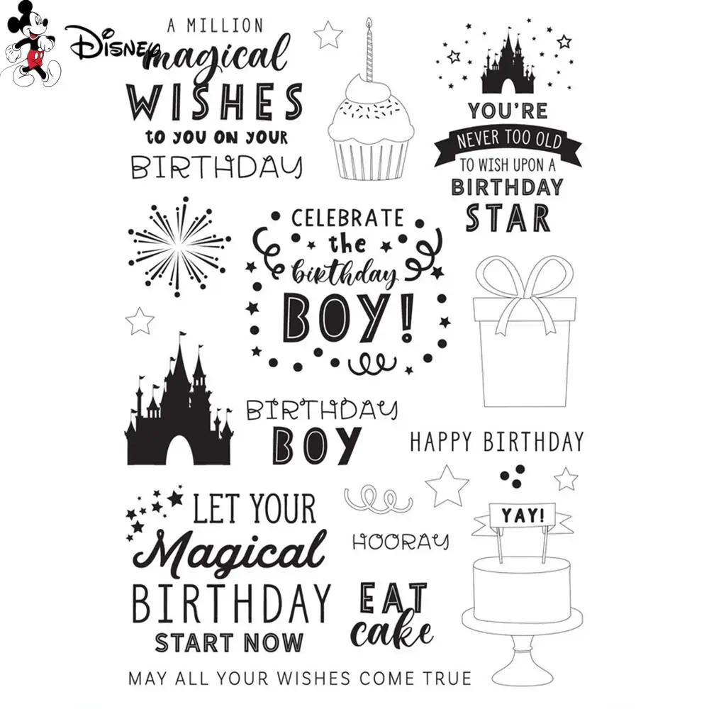 Happy Birthday Stamps Stamp Seal Disney Clear Stamps Seal Diy