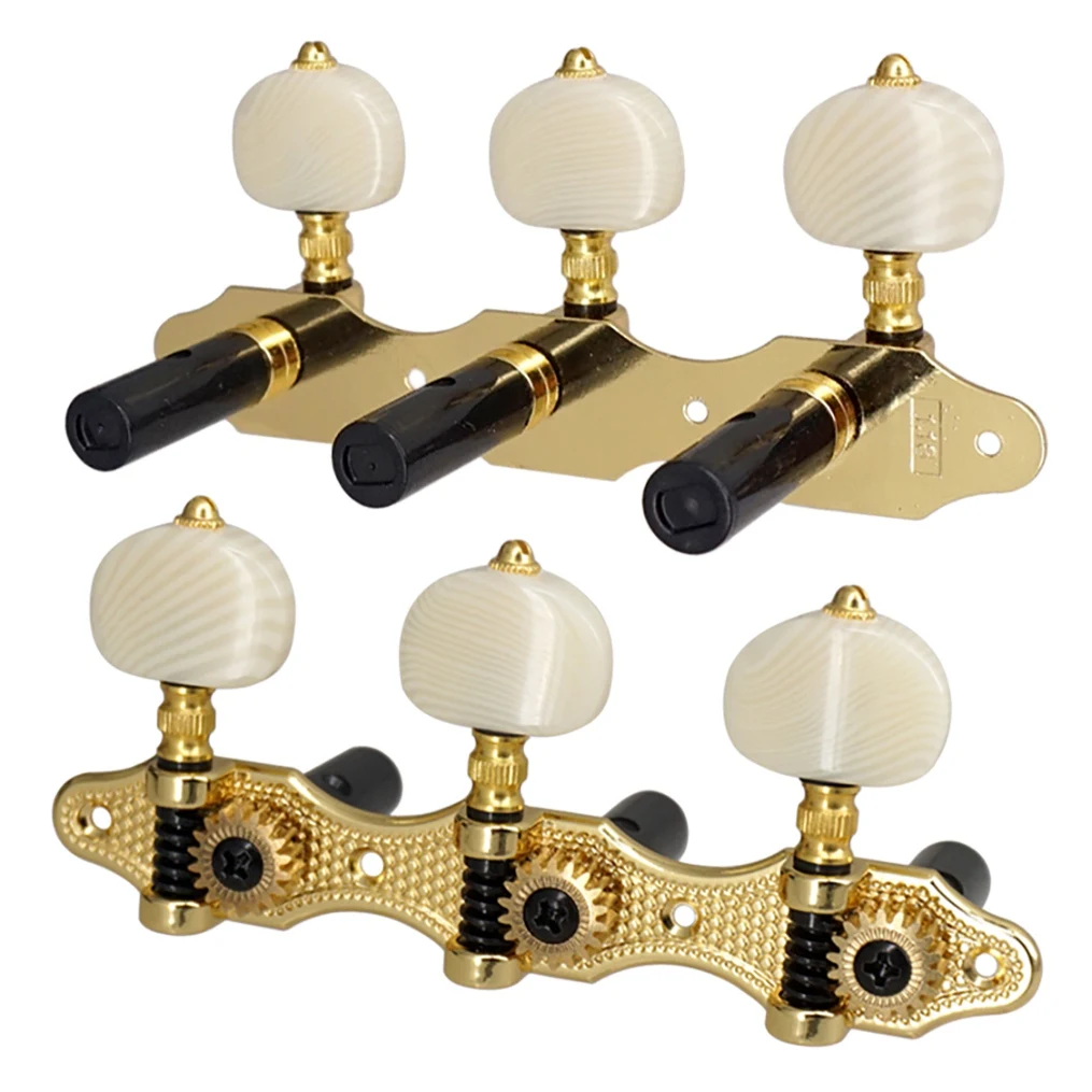 

1:18 Acoustic Guitar Machine Heads Guitar String Tuning Pegs Key 3L3R Guitar Tuners Keys Replacement