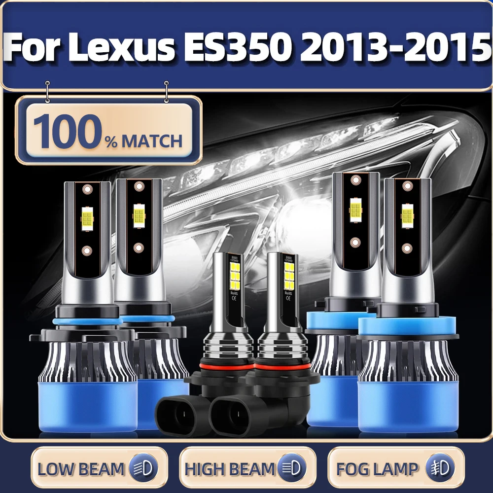 

Canbus LED Headlight Bulbs 60000LM 360W Car Lights 6000K White Turbo Auto Fog Lamp 12V 24V For Lexus ES350 2013 2014 2015