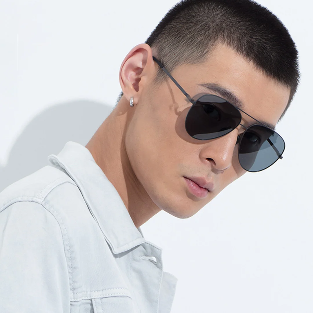 New Youpin TS polarized sunglasses UV400 protection Fashion pilot Style Sunglasses TAC polarizing lenses 0.7mm lens Riding Sport 4