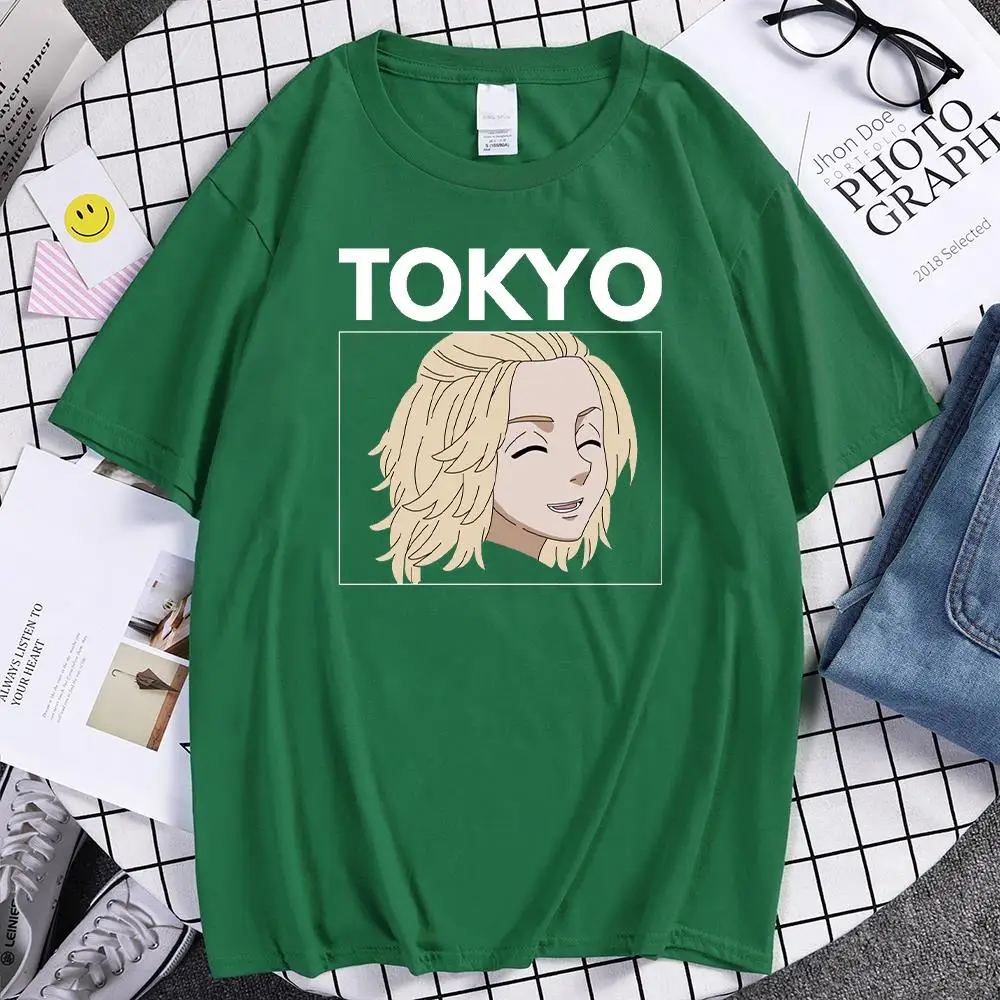 T-Shirt Tokyo Revengers Strong Man Mikey Tshirt Uomo Manica Corta Street Fashion Shirt Per Uomo Oversize Hip Hop Abbigliamento Uomo