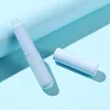 Silicone lip brush with protective cap - oval head suitable for applying lipstick and concealer, free alcohol, wooden handle 2