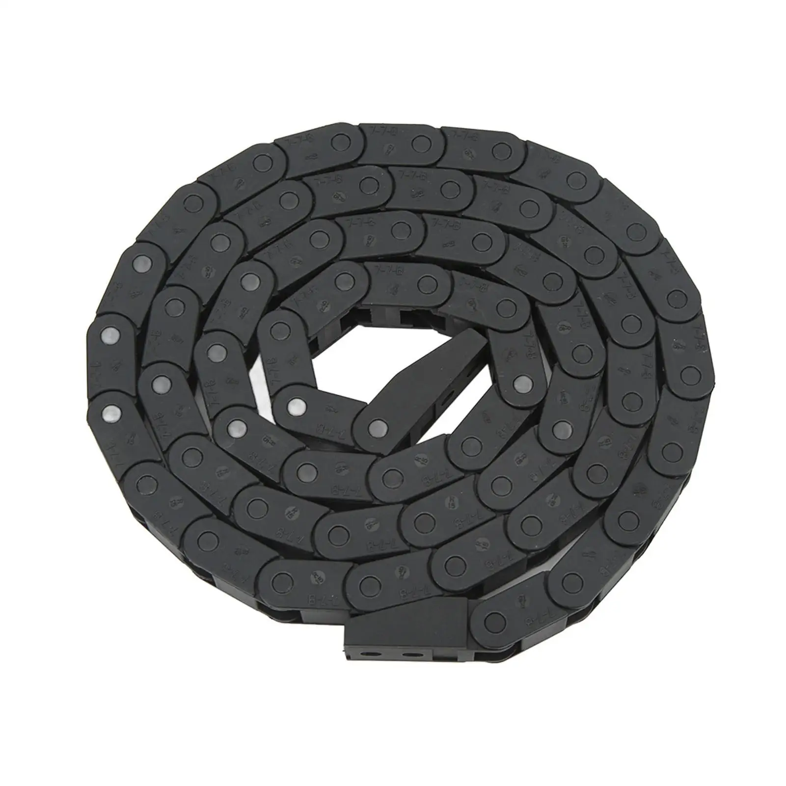 7x7 10x10/15/20/30/40mm Cable Drag Chain with Connectors for cnc Machines-550mm/1000mm Length Wire Carrier