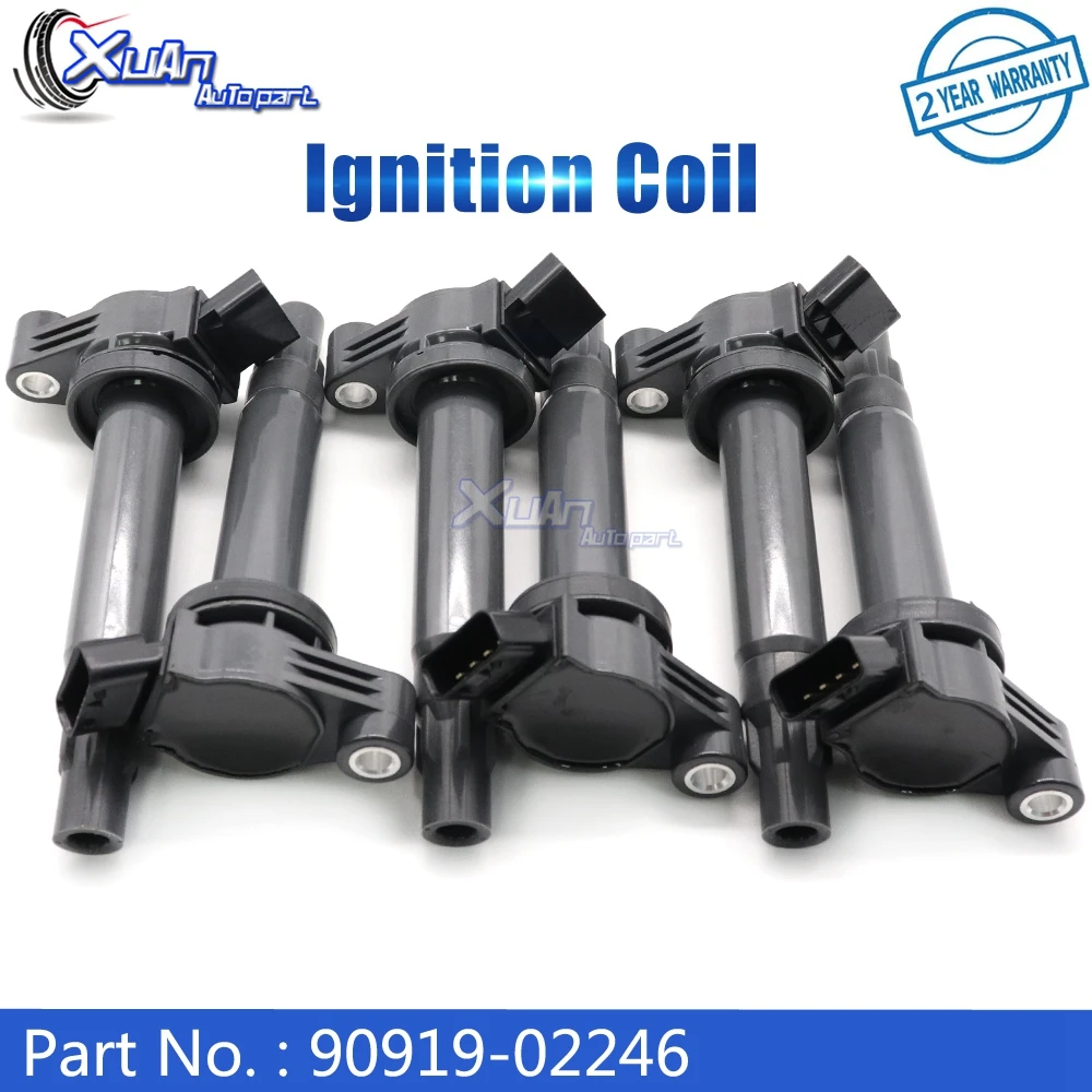 

XUAN Высококачественная катушка зажигания 90919-02246 для Toyota Camry Sienna Highlander Solara для Lexus RX400h RX330 ES330 RX330 3.3L