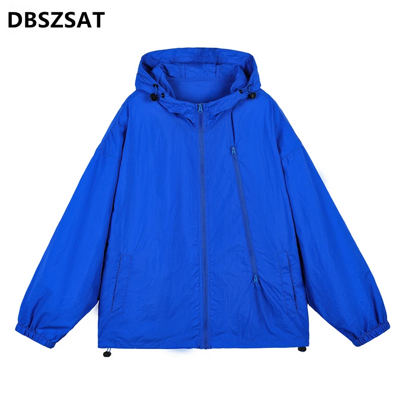 

Summer Men Skin Coats Ultr-Light Outdoor Sun Protection UPF40+ UV Proof Casual Thin Jacket Hooded Sunbreaker Solid Clothing