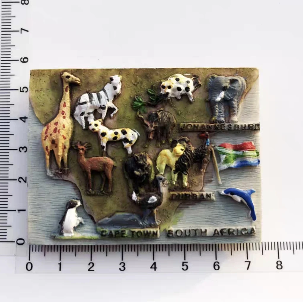 South Africa Tourist Souvenir Magnetic Sticker Fridge Magnetic Refrigerator Decoration Articles Handicraft Gifts