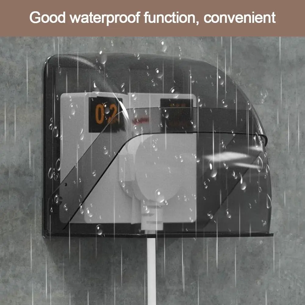 Socket Protective Cover 1PC 86 Type Electric Plug Rainproof Cover Protection Socket Outdoor Socket Cover Box Waterproof Box Switch Protective