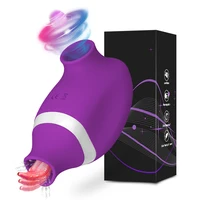 2-in-1-Klitoris-Sauger-Vibrator, Sexspielzeug für Frauen, weiblich, G-Punkt, Saugen, Lecken, doppelte Stimulation, Brustwarzen, Massagegeräte, Zungen-Sexspielzeug 1