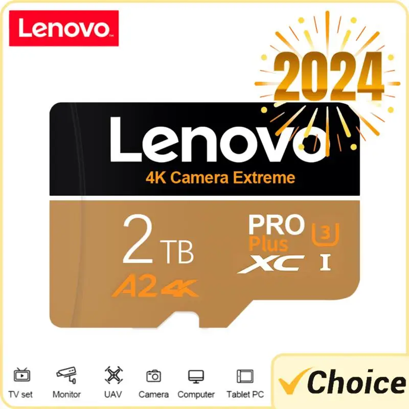 Scheda Di Memoria Lenovo 2Tb 128Gb 256Gb Sd/Tf Flash Card Mini Sd Card Uhs-1 Flash Sd Memory Card Con Pacchetto Adattatore Sd Gratuito