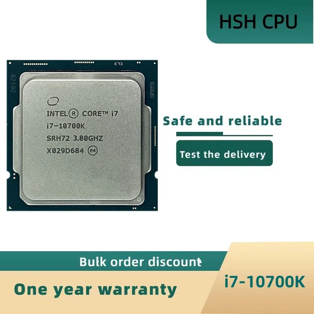 Intel Core i7-10700K i7 10700K 3.8 GHz Eight-Core 16-Thread CPU