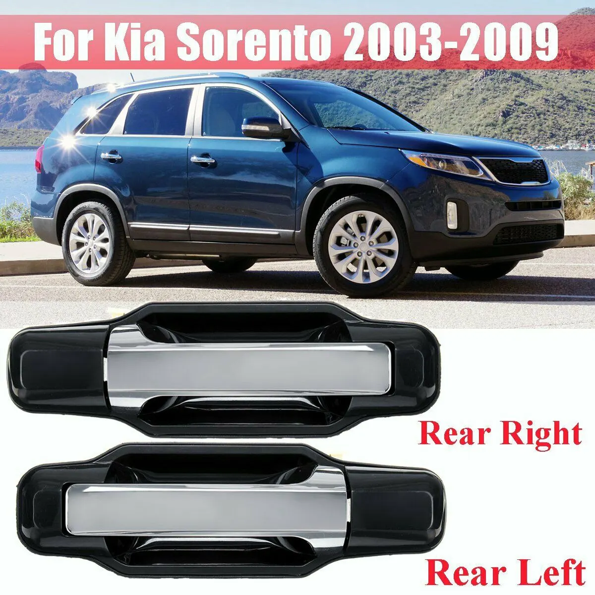 

Автомобильная левая передняя и внешняя дверная ручка подходит для Kia Sorento 2003 -2009 826503E021 826603E021 836503E01
