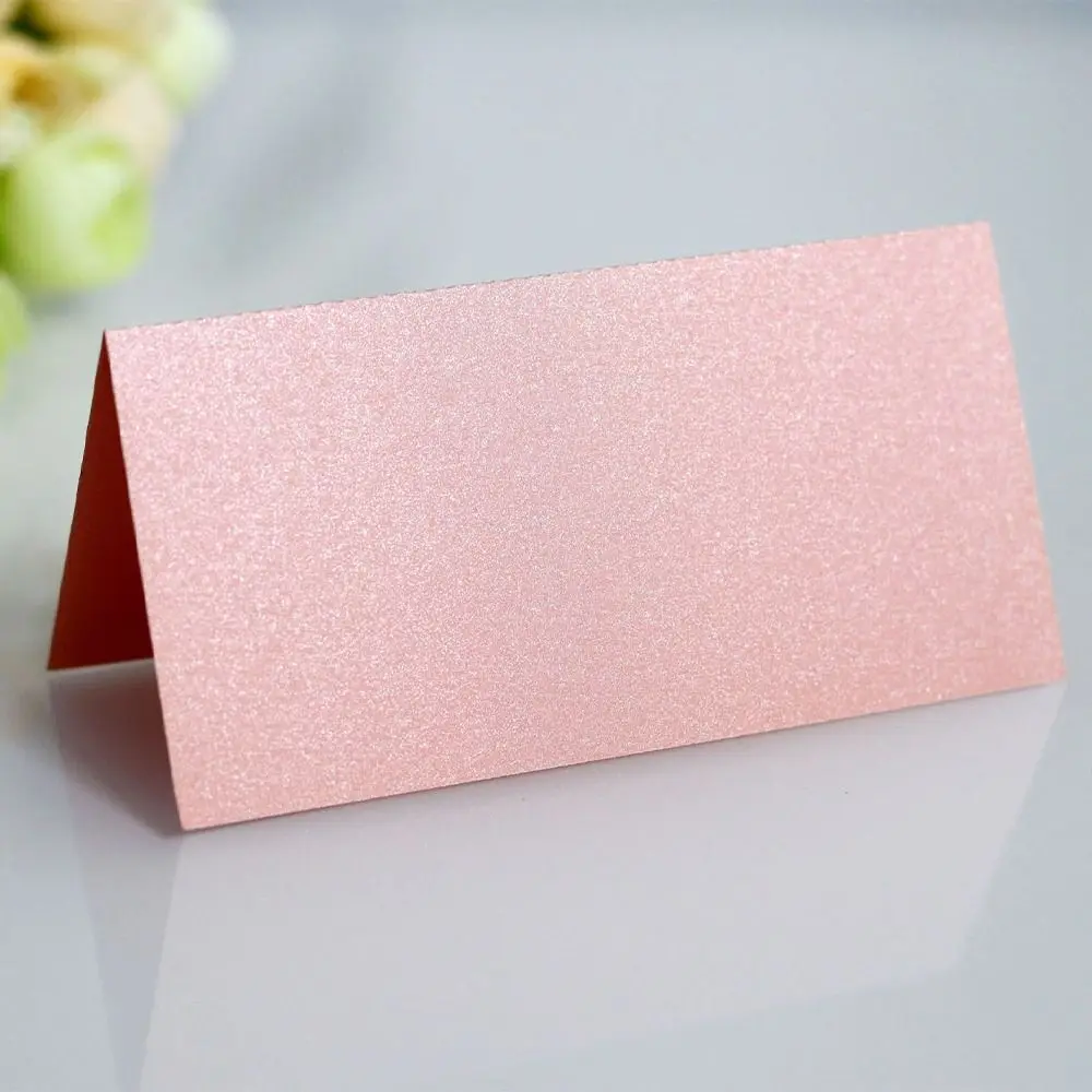 10pcs Vintage Wedding Place Cards Blank Folded Name Seat Card Elegant Kraft Paper Signature Cards Banquet Tables