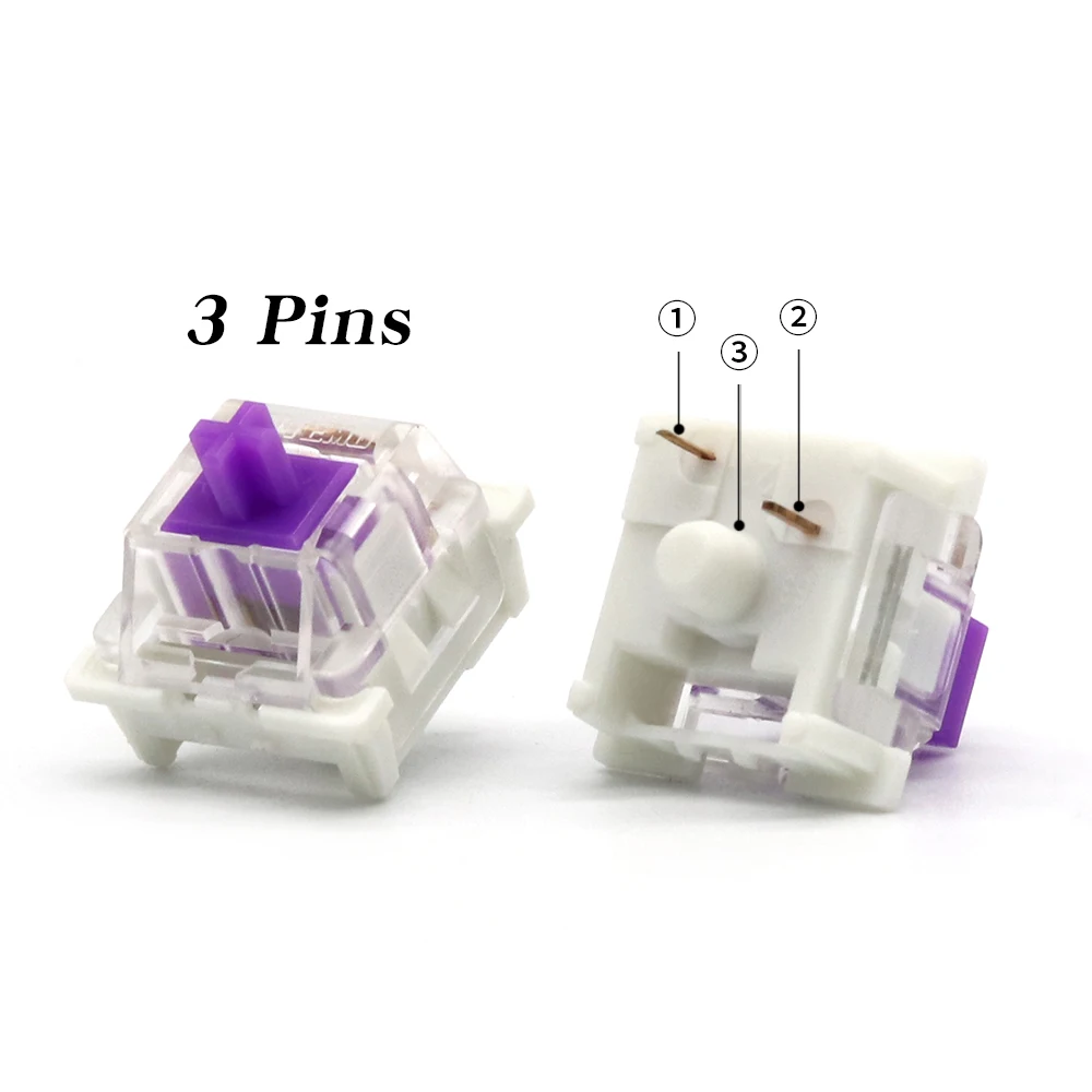 Outemu Interruptores Preto Vermelho Branco Azul Clicky Linear Tátil Silencioso Rgb 45g 55g 60g Ciy para Teclado Mecânico Gaming mx Switch - Imagem 5