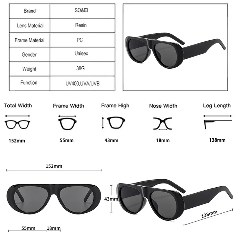 Trendy Retro Blue-Green UV400 Fashion Sunglasses