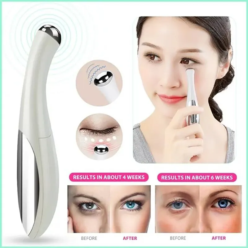 Portable Eye Massager Electric Vibration Wrinkle AntiAgeing Eye Massage Dark Circle Removal