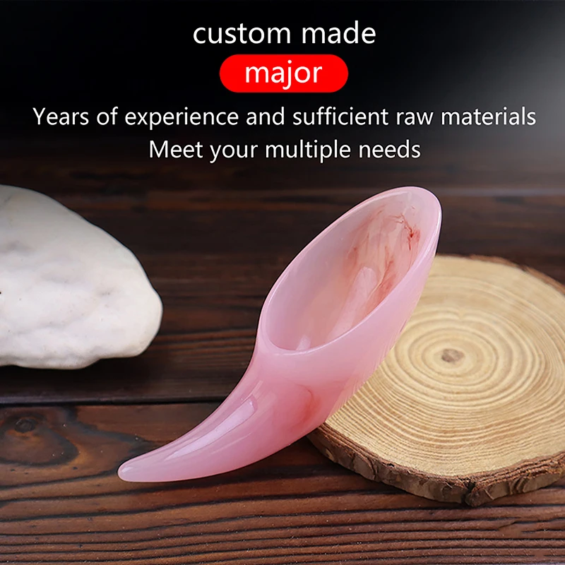 Natural Resin Gua Sha Scraper Board Massage Jade Guasha Stone For Chin Neck Face Lifting Wrinkle Remover SPA Beauty Care Tool