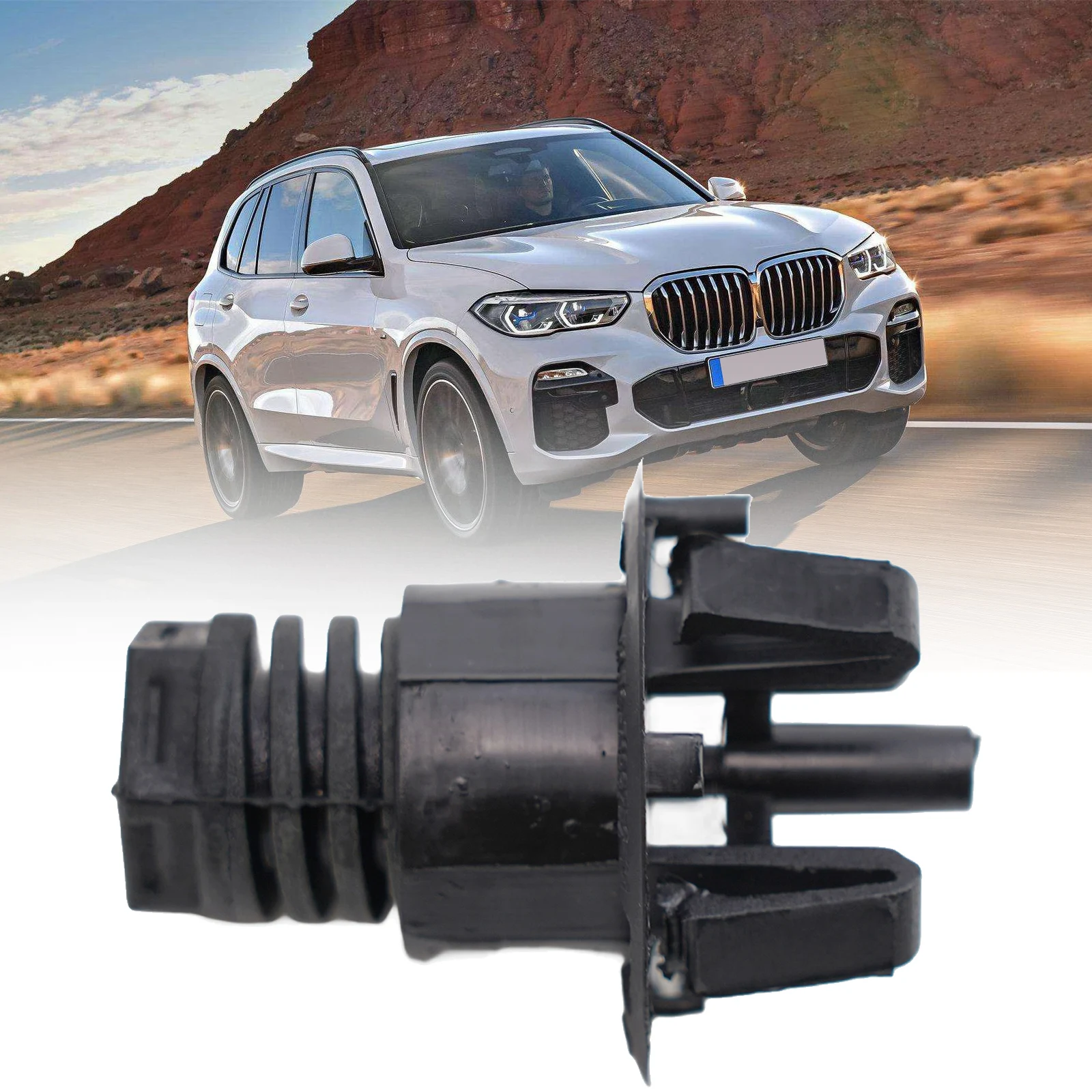 For BMW Hood Adjuster 51-76-7-183-752 1x Rubber Buffer Block Black