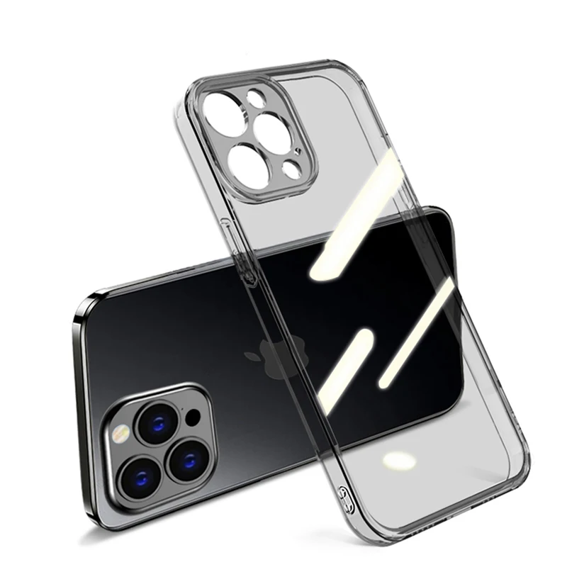 thumbnail image 1 of Ultra-Thin Clear Silicone Soft Case For iPhone 15 14 Plus 13 12 Mini 11 Pro XS Max X XR SE 2022 2020 7 8 Plus Back Cover Coque, 1 of 5