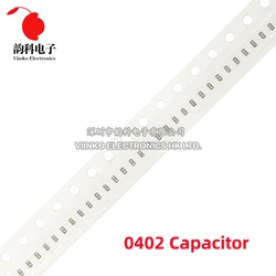 Assorted Pack of 100 SMD Chip Multilayer Ceramic Capacitors (0.5pF to 10uF Range) - 0402 10uF 10V