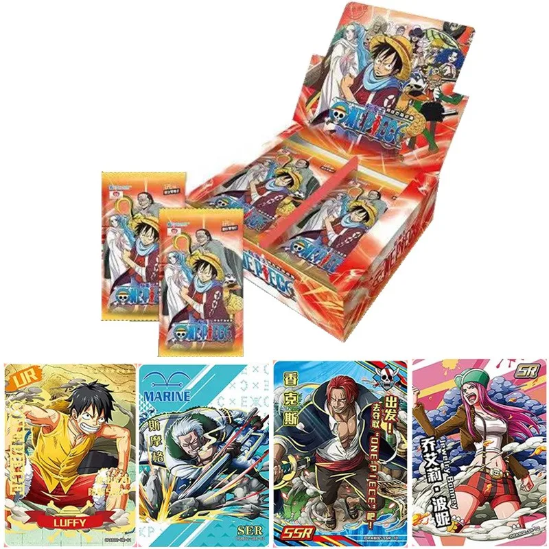 

QIQU New Anime One Piece Cards Nami Luffy SR SSR Collection Card Rare Trading Battle Box Card Game Collectibles Kid's Gift Toy