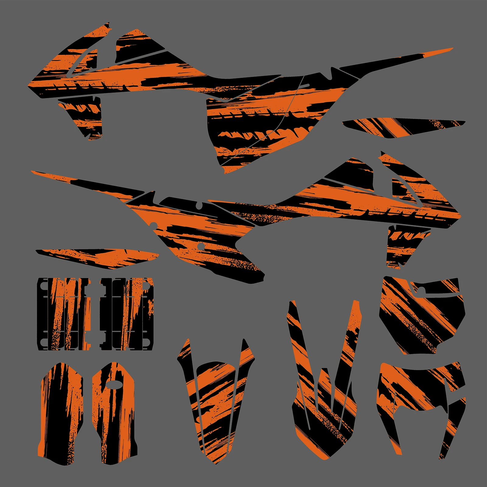 NICECNC Motorrad-Grafik-Hintergrund-Aufkleber für KTM EXC 300 EXC 250 EXC 350 EXC 450 XC XCF 2017 2018 2019 Anpassen – Detail 4